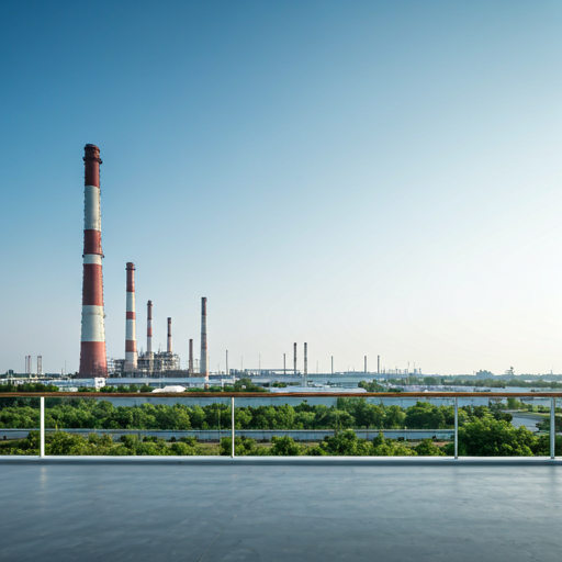 Modern corporate office and factory